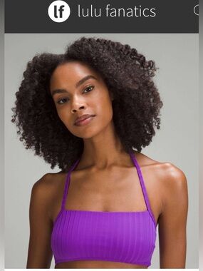 Lululemon Ribbed Halter Cross-Back Swim Top *A/B Cups Atomic Purple, W2DTYS